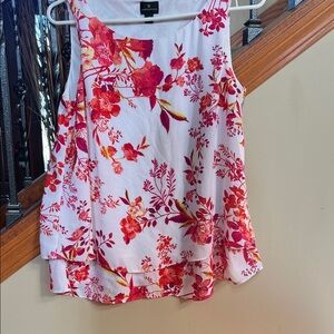 Worthington White Sleeveless Blouse